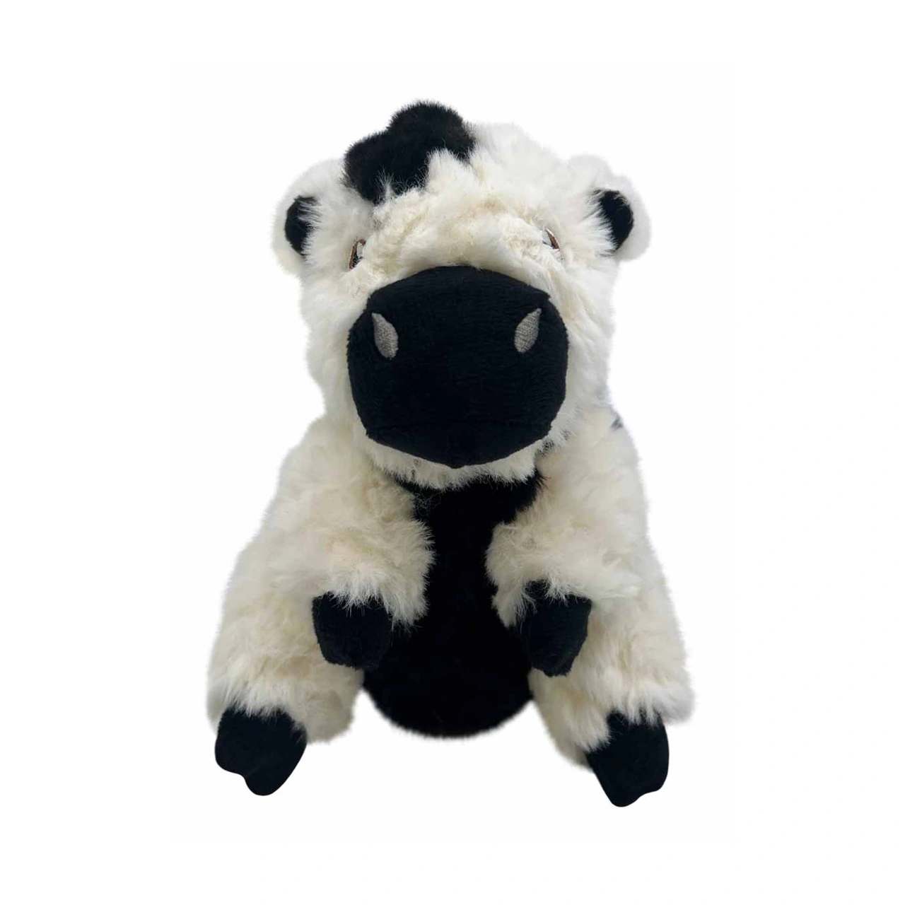KONG Comfort Tykes Cow S 19 x 14 x 10 cm - hundebamse med aftagelig lyd